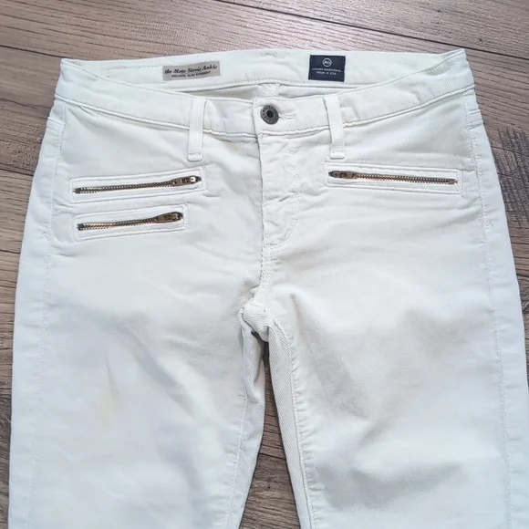 Adriano Goldschmied Moto Stevie ankle pants, mid-rise slim straight corduroy 26R - Picture 3 of 16